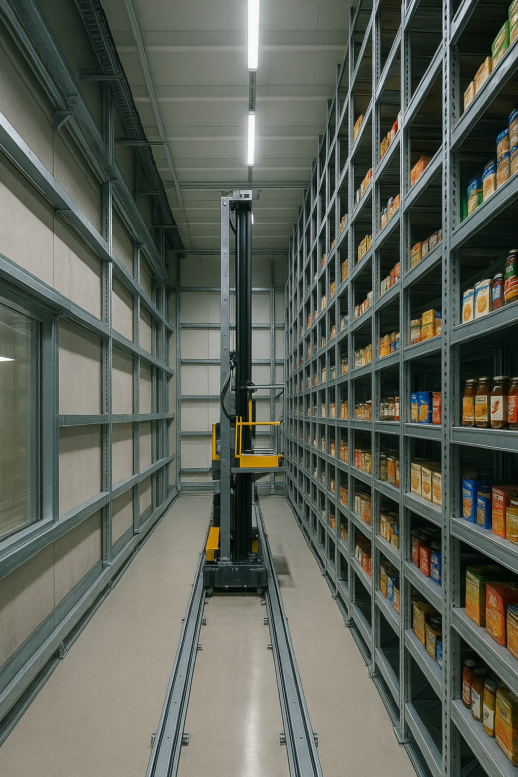 Hochregallager Technik