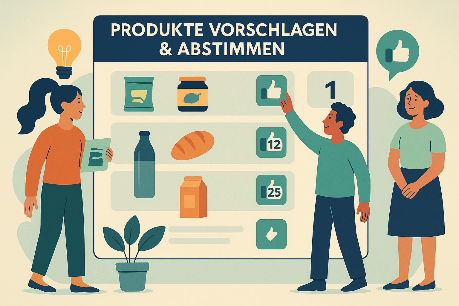 Produkte Vorschlagen & Abstimmen